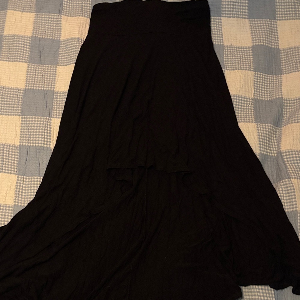 Poetry Black High Low Skirt